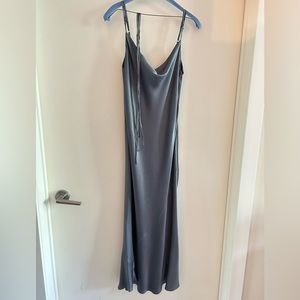 Park & Fifth Waldorf Dress - Small, Slate Satin